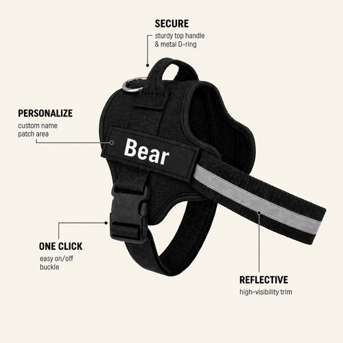 The Hound Halo – Personalized Dog Harness
