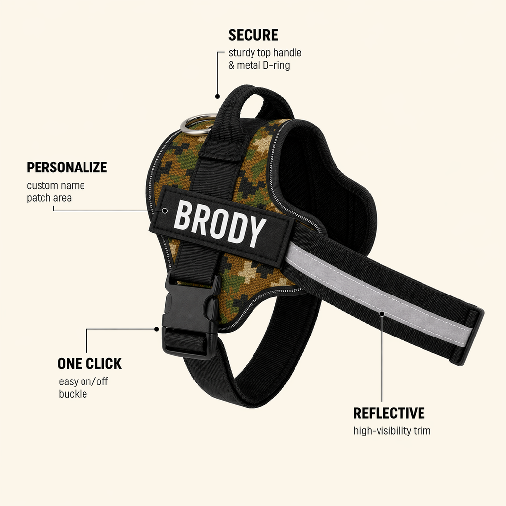 The Hound Halo – Personalized Dog Harness