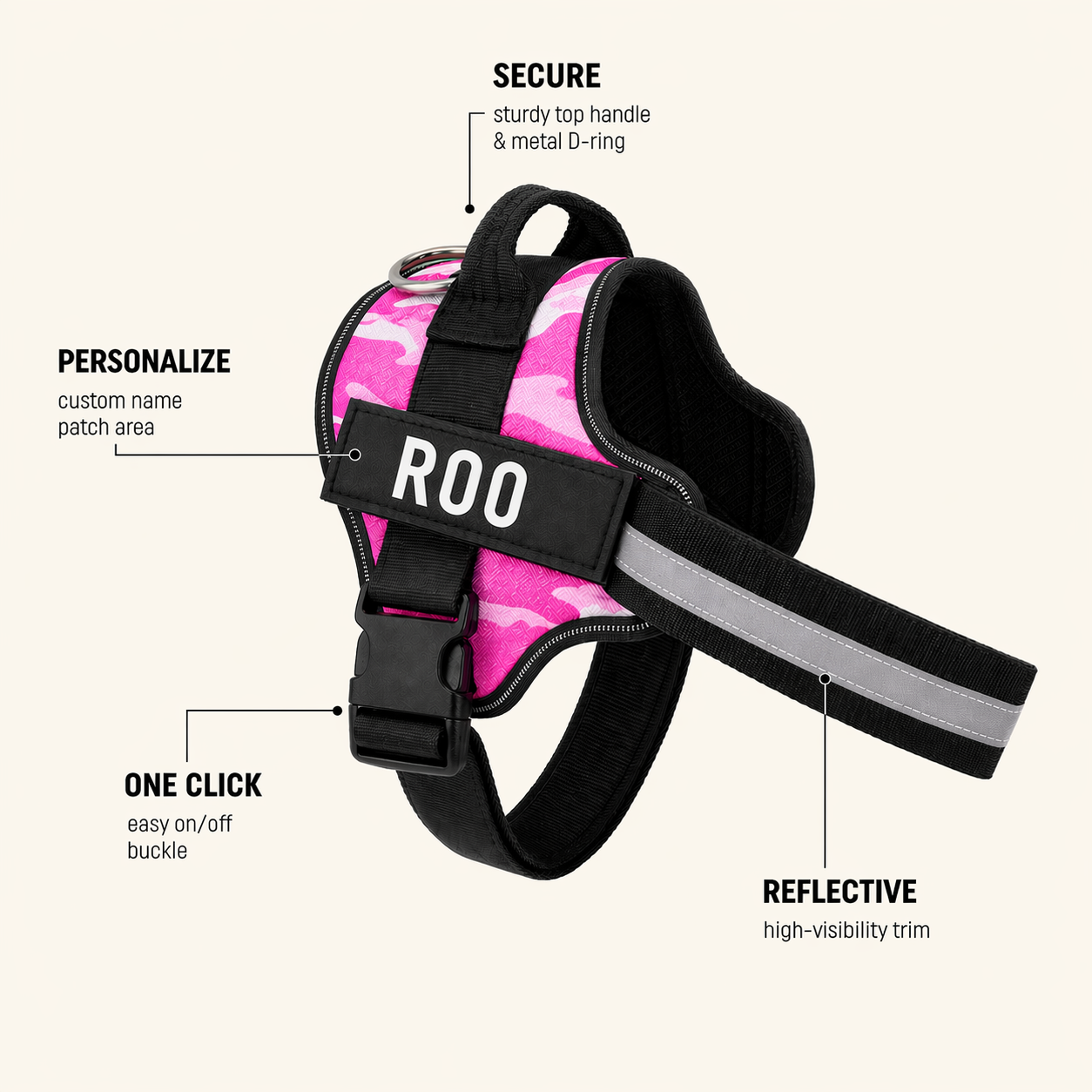 The Hound Halo – Personalized Dog Harness