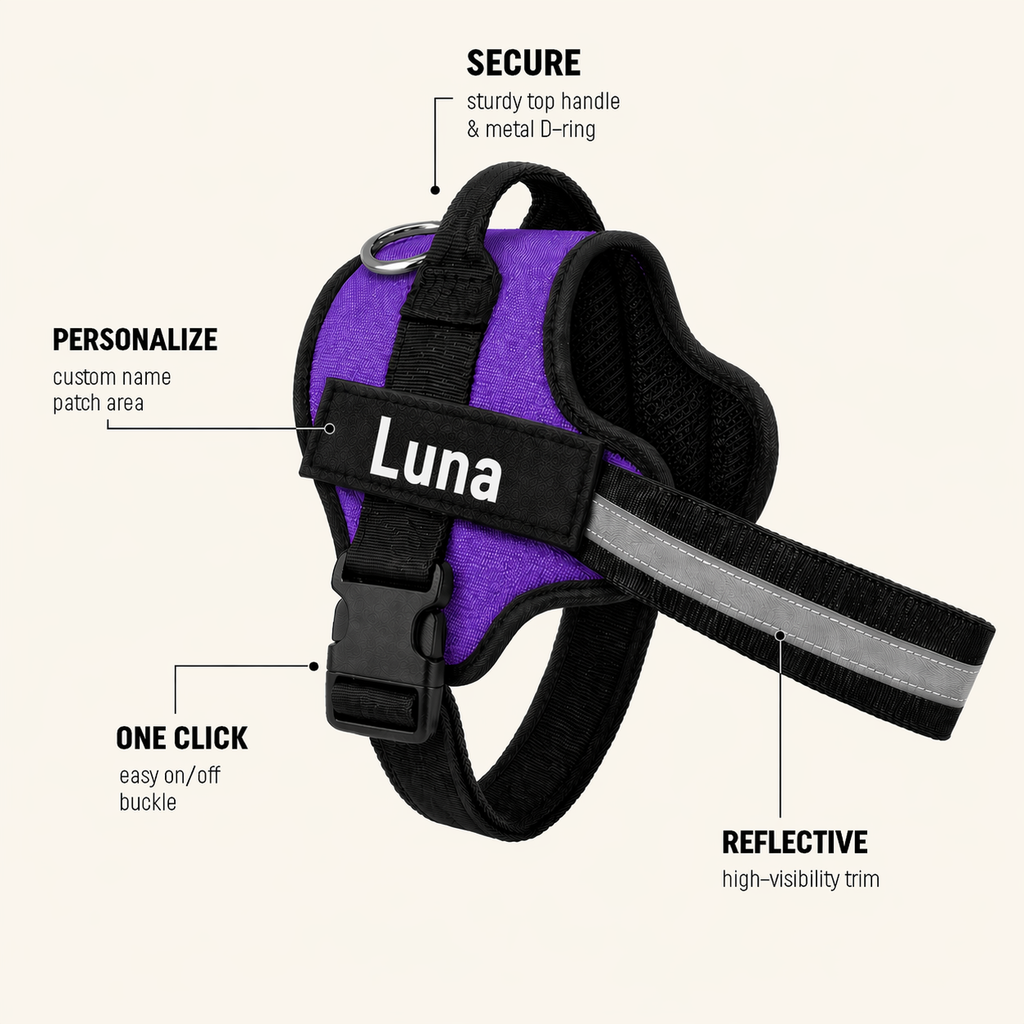 The Hound Halo – Personalized Dog Harness