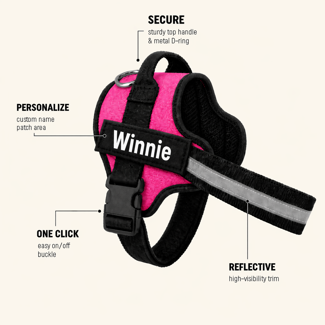The Hound Halo – Personalized Dog Harness